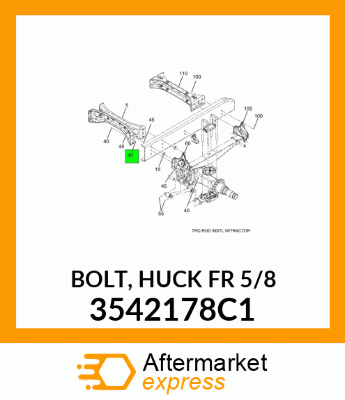 BOLT, HUCK FR 5/8" 3542178C1