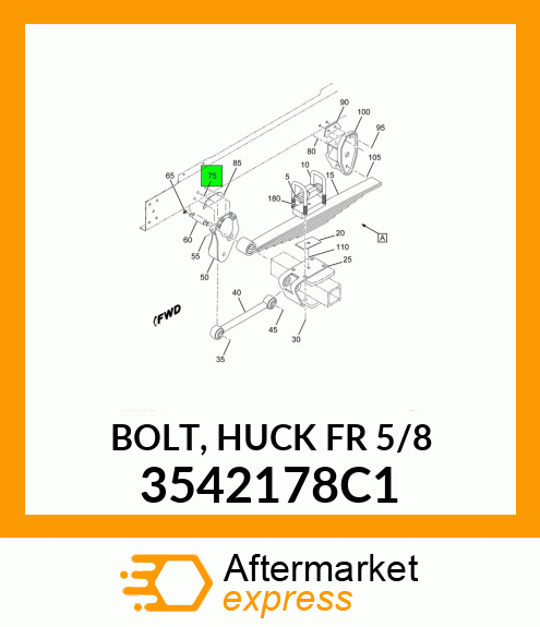 BOLT, HUCK FR 5/8" 3542178C1