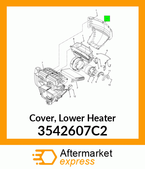 Cover, Lower Heater 3542607C2