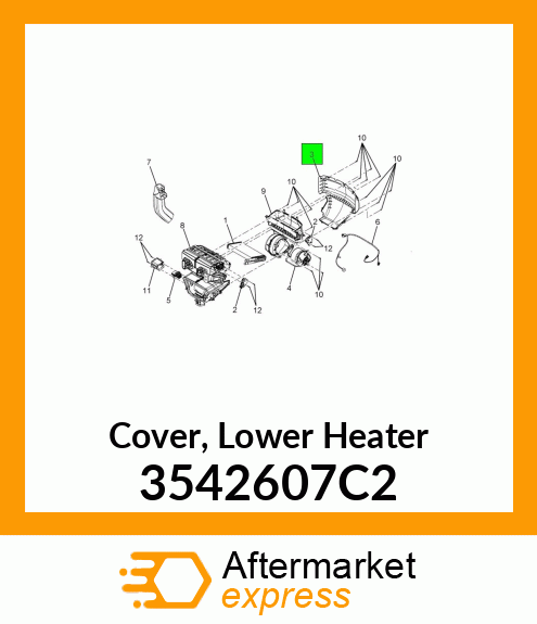 Cover, Lower Heater 3542607C2