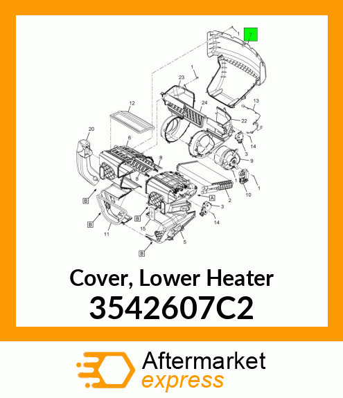 Cover, Lower Heater 3542607C2