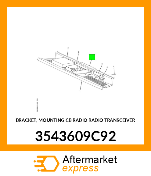 BRACKET, MOUNTING CB RADIO RADIO TRANSCEIVER 3543609C92