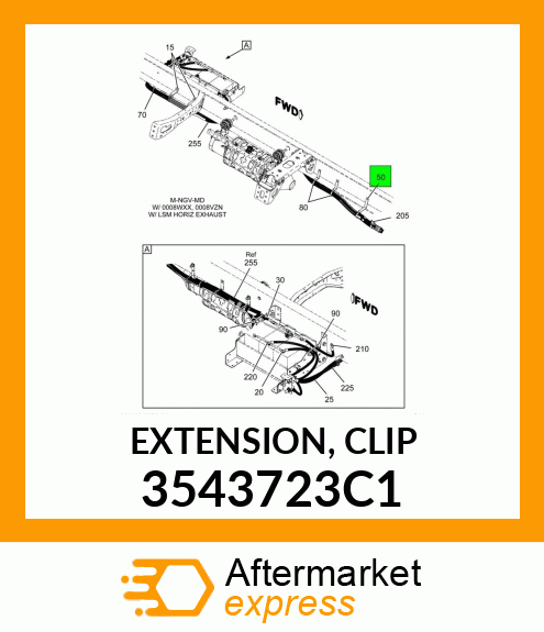 EXTENSION, CLIP 3543723C1