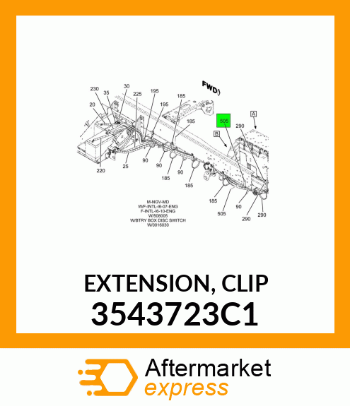 EXTENSION, CLIP 3543723C1