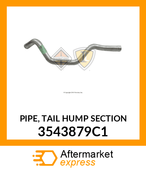 PIPE, TAIL HUMP SECTION 3543879C1