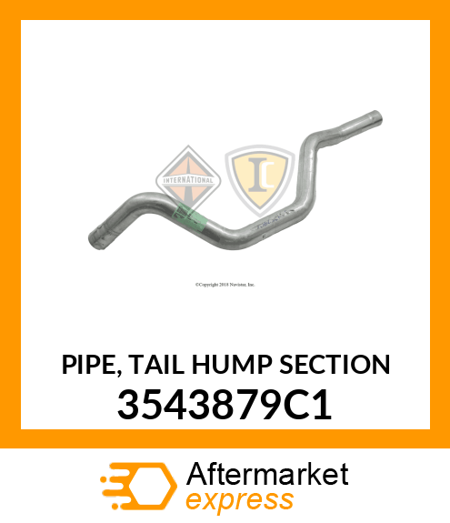 PIPE, TAIL HUMP SECTION 3543879C1