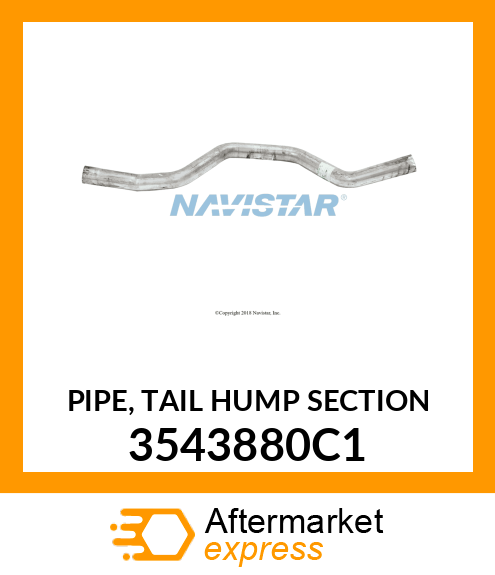 PIPE, TAIL HUMP SECTION 3543880C1