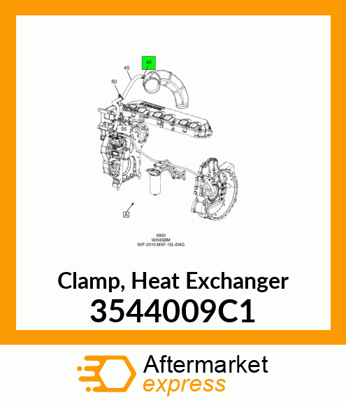 Clamp, Heat Exchanger 3544009C1