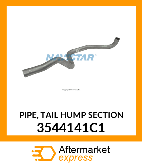 PIPE, TAIL HUMP SECTION 3544141C1