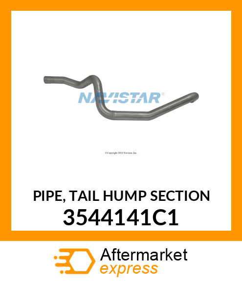 PIPE, TAIL HUMP SECTION 3544141C1