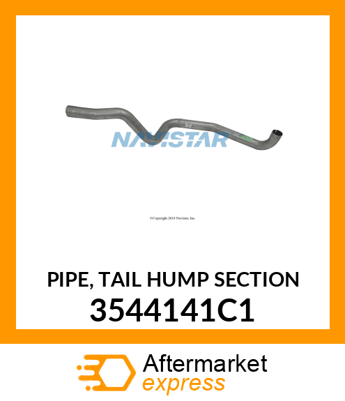 PIPE, TAIL HUMP SECTION 3544141C1