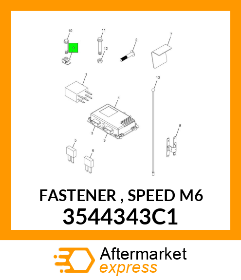 FASTENER , SPEED M6 3544343C1