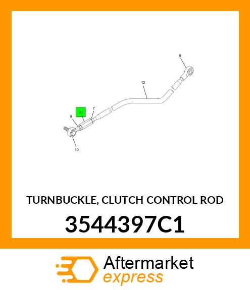 TURNBUCKLE, CLUTCH CONTROL ROD 3544397C1