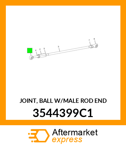 JOINT, BALL W/MALE ROD END 3544399C1