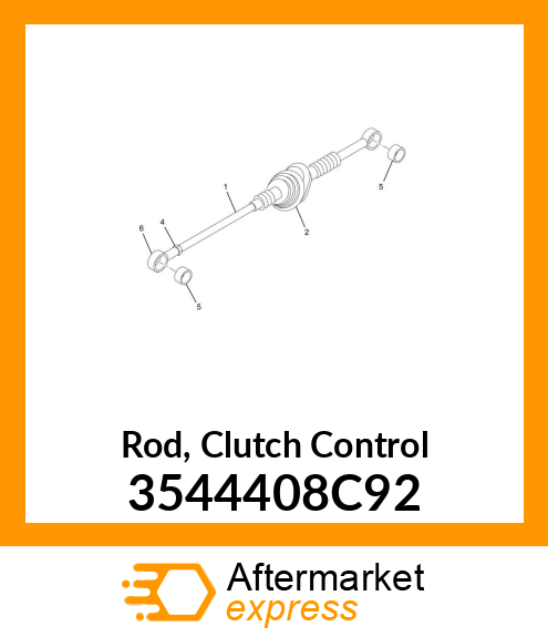 Rod, Clutch Control 3544408C92