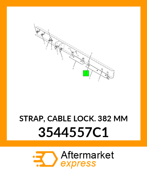 STRAP, CABLE LOCK 382 MM 3544557C1
