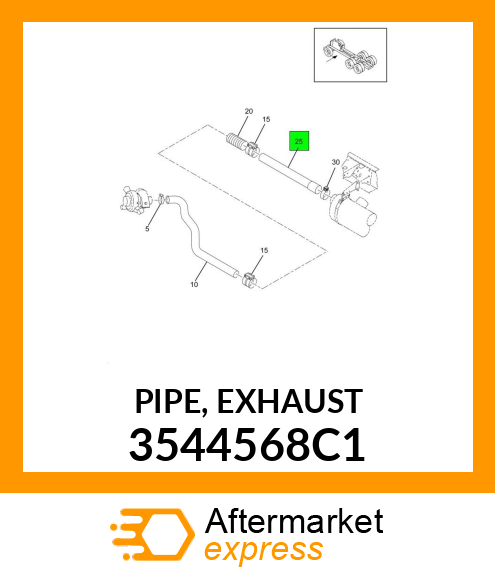 PIPE, EXHAUST 3544568C1