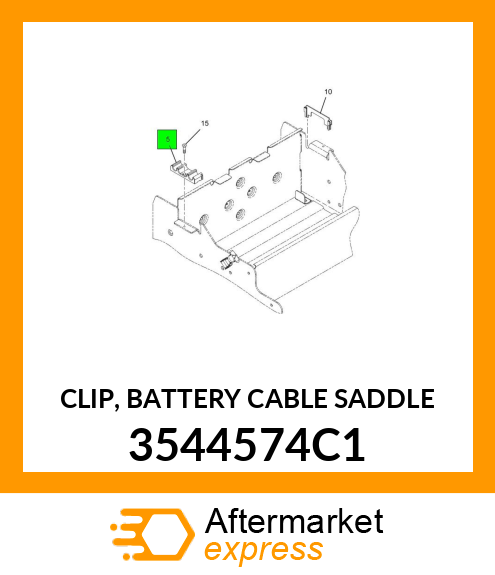 CLIP, BATTERY CABLE SADDLE 3544574C1