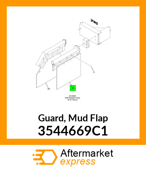 Guard, Mud Flap 3544669C1