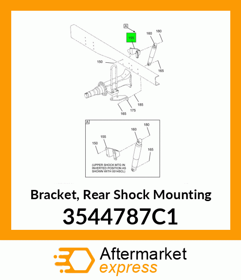 Bracket, Rear Shock Mounting 3544787C1