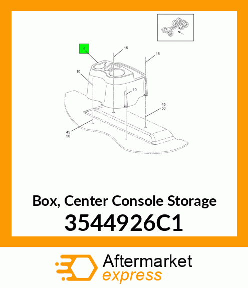 Box, Center Console Storage 3544926C1