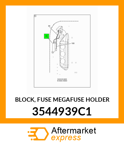 BLOCK, FUSE MEGAFUSE HOLDER 3544939C1