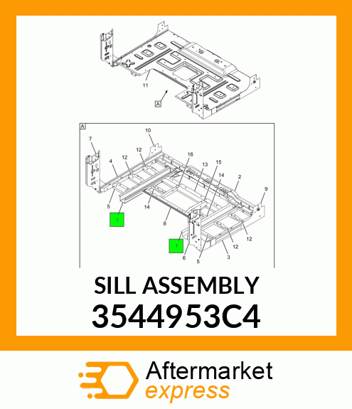 SILL ASSEMBLY 3544953C4