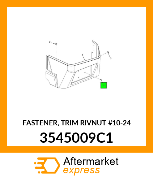 FASTENER, TRIM RIVNUT #10-24 3545009C1