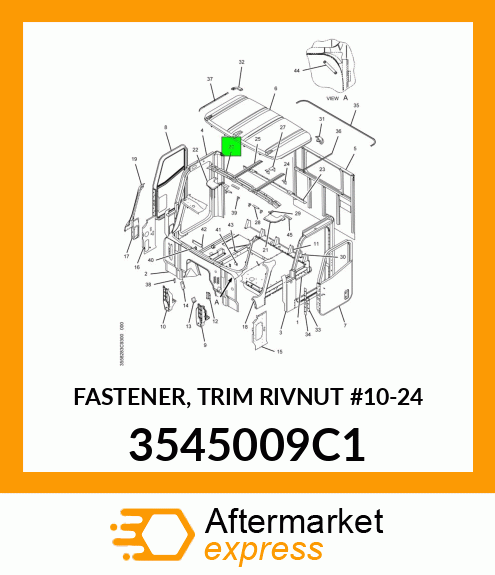 FASTENER, TRIM RIVNUT #10-24 3545009C1