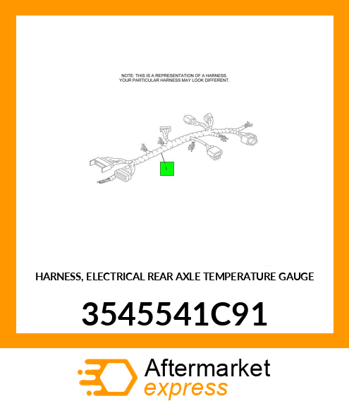 HARNESS, ELECTRICAL REAR AXLE TEMPERATURE GAUGE 3545541C91