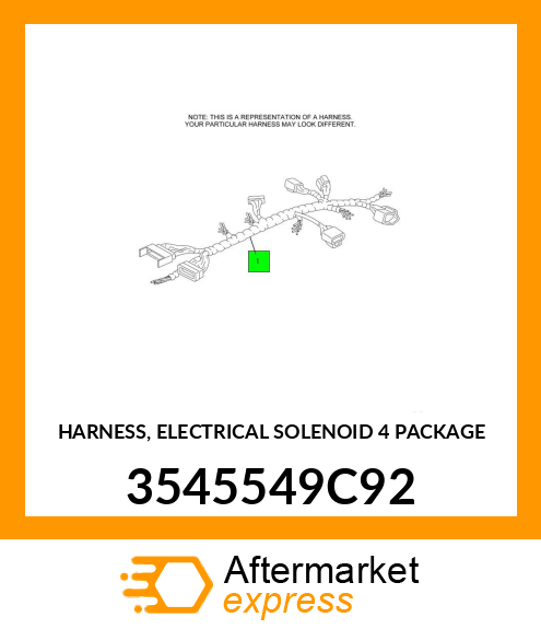 HARNESS, ELECTRICAL SOLENOID 4 PACKAGE 3545549C92