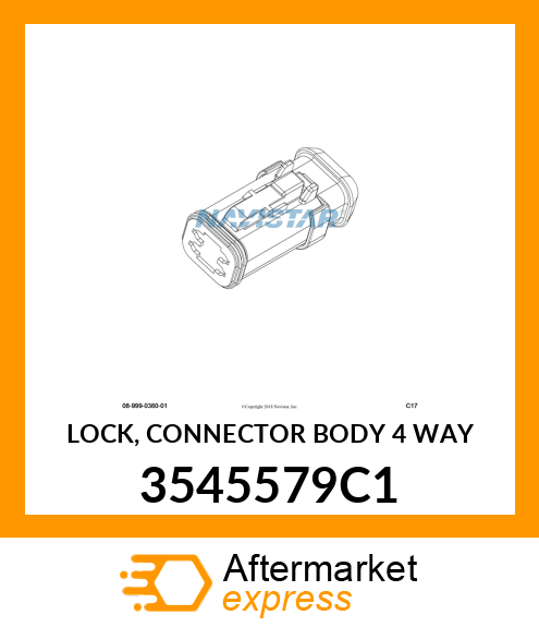 LOCK, CONNECTOR BODY 4 WAY 3545579C1