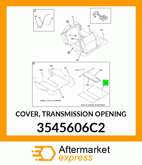 COVER, TRANSMISSION OPENING 3545606C2