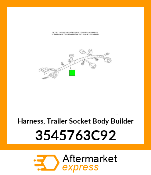 Harness, Trailer Socket Body Builder 3545763C92