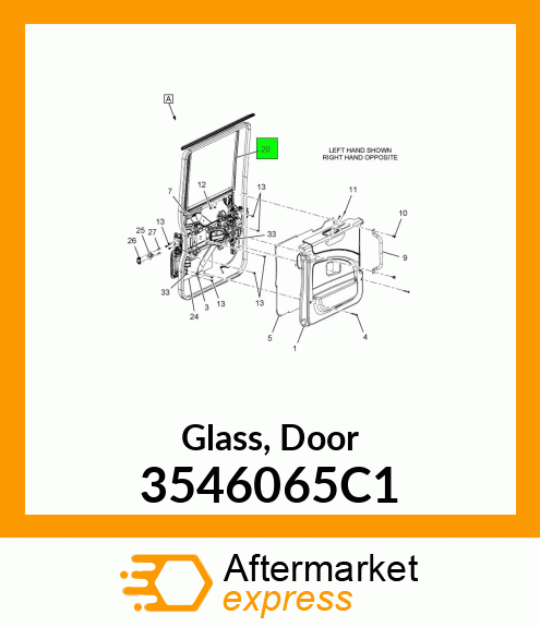 Glass, Door 3546065C1