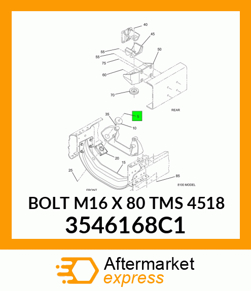 BOLT M16 X 80 TMS 4518 3546168C1