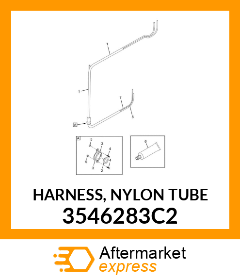 HARNESS, NYLON TUBE 3546283C2