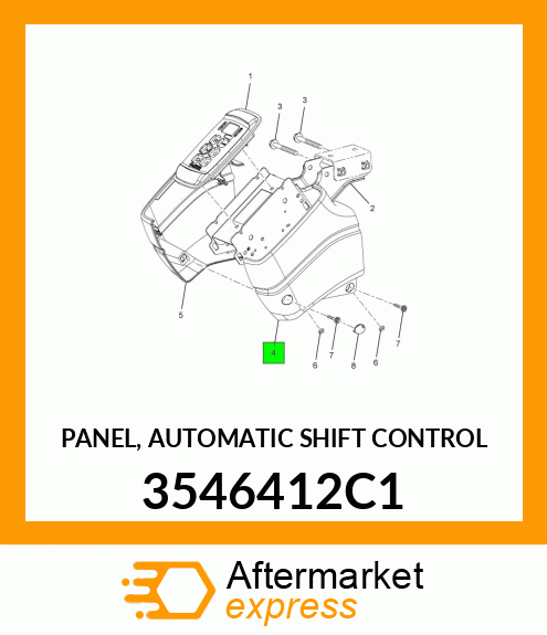 PANEL, AUTOMATIC SHIFT CONTROL 3546412C1