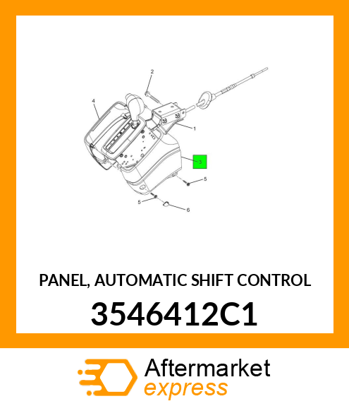 PANEL, AUTOMATIC SHIFT CONTROL 3546412C1