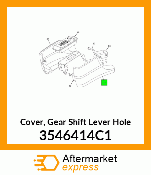 Cover, Gear Shift Lever Hole 3546414C1