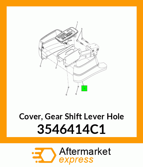 Cover, Gear Shift Lever Hole 3546414C1