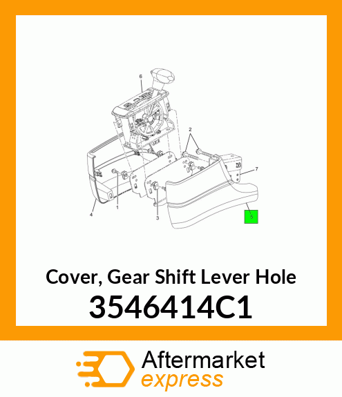 Cover, Gear Shift Lever Hole 3546414C1