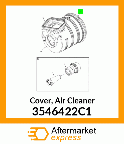 Cover, Air Cleaner 3546422C1