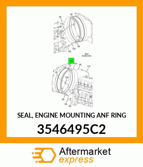 SEAL, ENGINE MOUNTING ANF RING 3546495C2