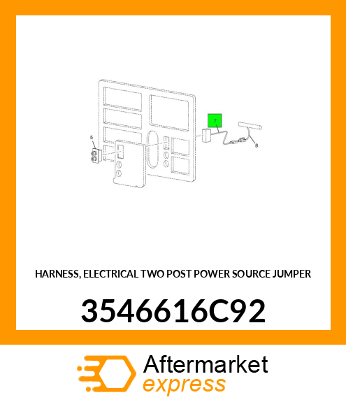 HARNESS, ELECTRICAL TWO POST POWER SOURCE JUMPER 3546616C92