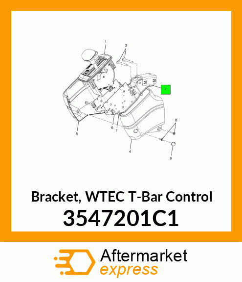 Bracket, WTEC T-Bar Control 3547201C1