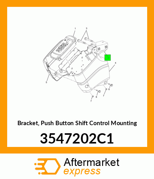 Bracket, Push Button Shift Control Mounting 3547202C1