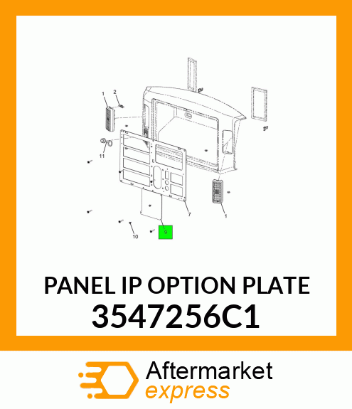 PANEL IP OPTION PLATE 3547256C1