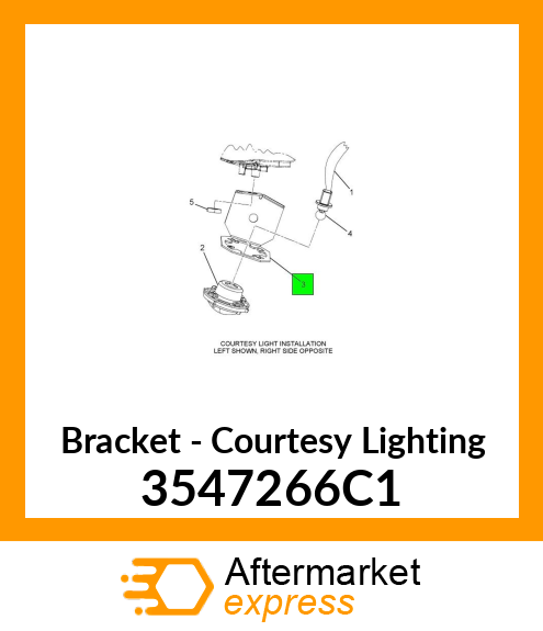 Bracket - Courtesy Lighting 3547266C1