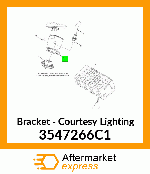 Bracket - Courtesy Lighting 3547266C1